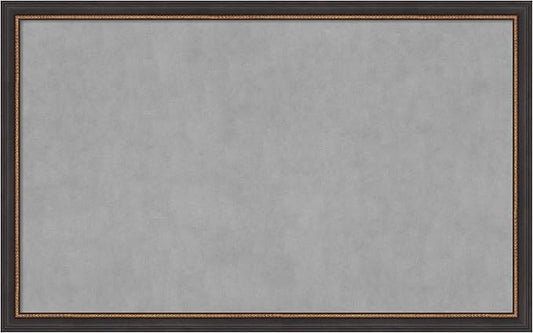 Amanti Art Black Framed Magnetic Board 27x43 Large Vision Board for use with Magnets, 100% Metal Sheet to Display Items as Office Decor or for Home Organization in mudroom, Kitchen or Kids Room