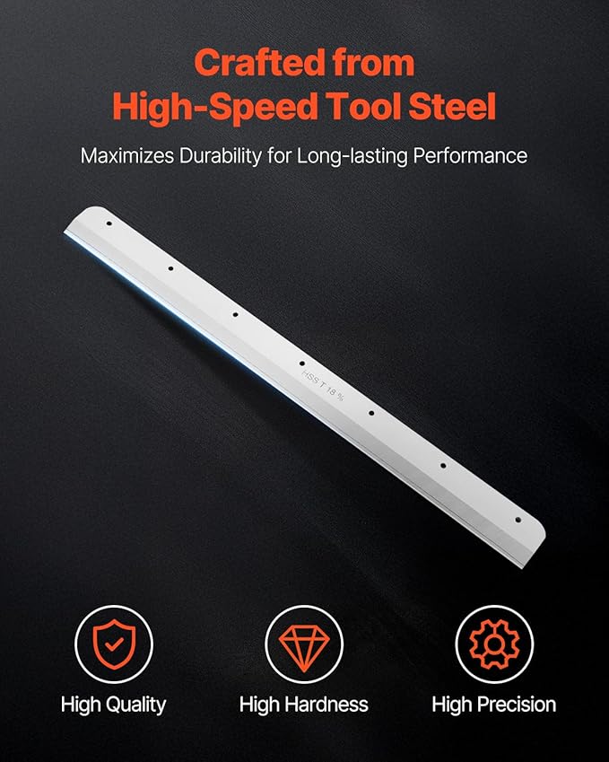 VEVOR Paper Cutter Blade, Heavy Duty Steel Blade Replacement Suitable for Professional Cutter G450VS+, Paper Trimmer Machine Spare Blade,503 x 43 x 6 mm
