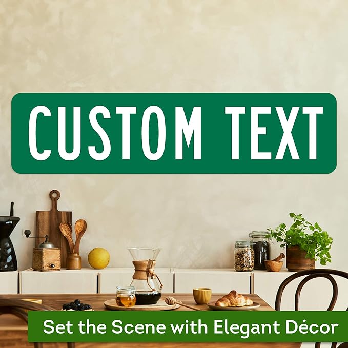 Custom Street Sign, Road Sign, Address Sign, 8 Colors, Reflective Option, Mounting Options, 12x48 Inch, Thick Rust-Free AlumaBond, USA Made by My Sign Center, (Classic)…
