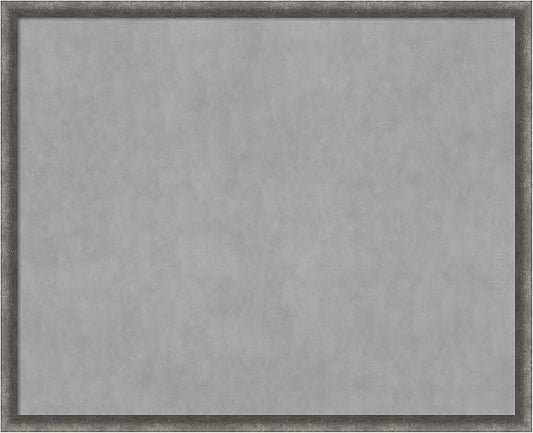 Amanti Art Grey Framed Magnetic Board 34x42 X-Large Vision Board for use with Magnets, 100% Metal Sheet to Display Items as Office Decor or for Home Organization in mudroom, Kitchen or Kids Room