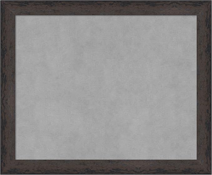 Amanti Art Black Framed Magnetic Board 19x23 Small Vision Board for use with Magnets, 100% Metal Sheet to Display Items as Office Decor or for Home Organization in mudroom, Kitchen or Kids Room