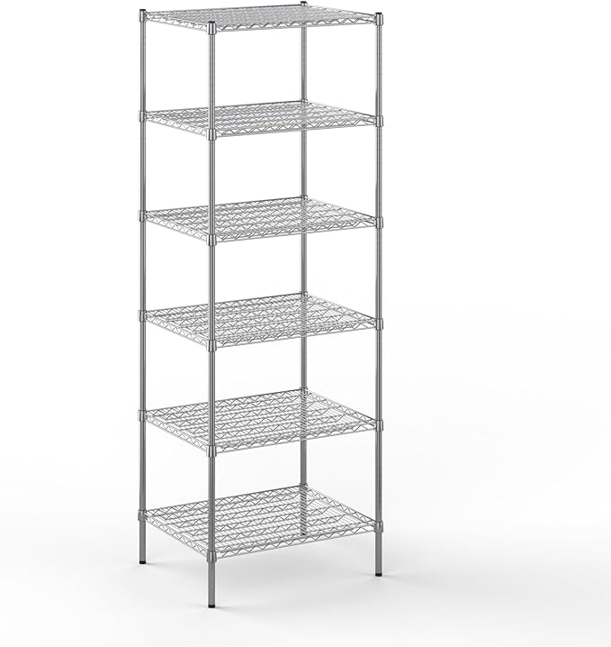 Regal Altair 24" Deep x 30" Wide x 86" Height Wire Shelving Kit | 6-Tier | NSF Commercial Storage Rack Unit
