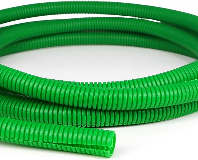 Split Wire Loom Tubing,10,25ft Cord Protectors from Pets No Chew, Flexible Wire Covers Cord Protectors, Protective Split Cable Sleeve for Automotive Home Industrial Wires(Green, 0.51inch-25ft)