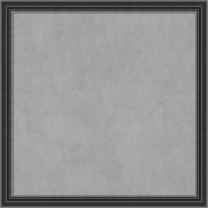 Amanti Art Black Framed Magnetic Board 13x13 X-Small Vision Board for use with Magnets, 100% Metal Sheet to Display Items as Office Decor or for Home Organization in mudroom, Kitchen or Kids Room