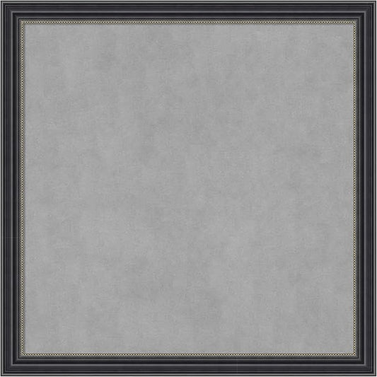 Amanti Art Black Framed Magnetic Board 13x13 X-Small Vision Board for use with Magnets, 100% Metal Sheet to Display Items as Office Decor or for Home Organization in mudroom, Kitchen or Kids Room