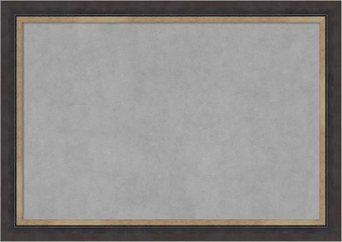 Amanti Art Black Framed Magnetic Board 29x41 Large Vision Board for use with Magnets, 100% Metal Sheet to Display Items as Office Decor or for Home Organization in mudroom, Kitchen or Kids Room