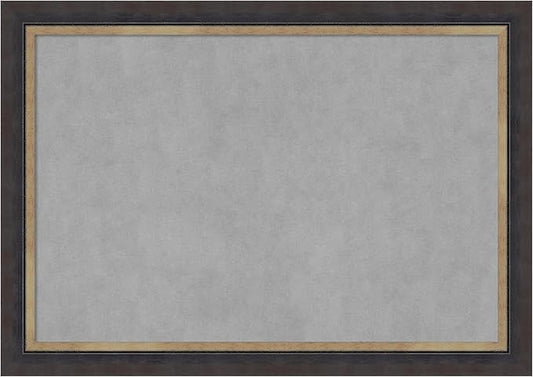 Amanti Art Black Framed Magnetic Board 29x41 Large Vision Board for use with Magnets, 100% Metal Sheet to Display Items as Office Decor or for Home Organization in mudroom, Kitchen or Kids Room