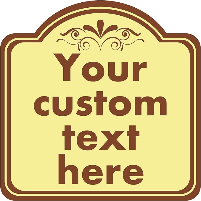 Custom Sign, Custom Indoor/Outdoor Decorative Sign，Aluminum Weatherproof Metal Sign Multiple Sizes, Customize for Office, Business, Workplace, office, Home, Delivery Signs