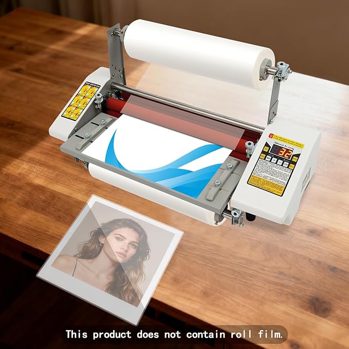 20.28" Laminator Machine,Hot&Cold Roller Laminating Machine,Single/Dual Sided Laminating Machines with Digital Display and Adjustable Roller Gap for Office Studio Documents Photos Cards