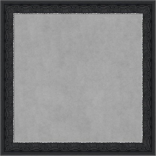Amanti Art Black Framed Magnetic Board 14x14 X-Small Vision Board for use with Magnets, 100% Metal Sheet to Display Items as Office Decor or for Home Organization in mudroom, Kitchen or Kids Room
