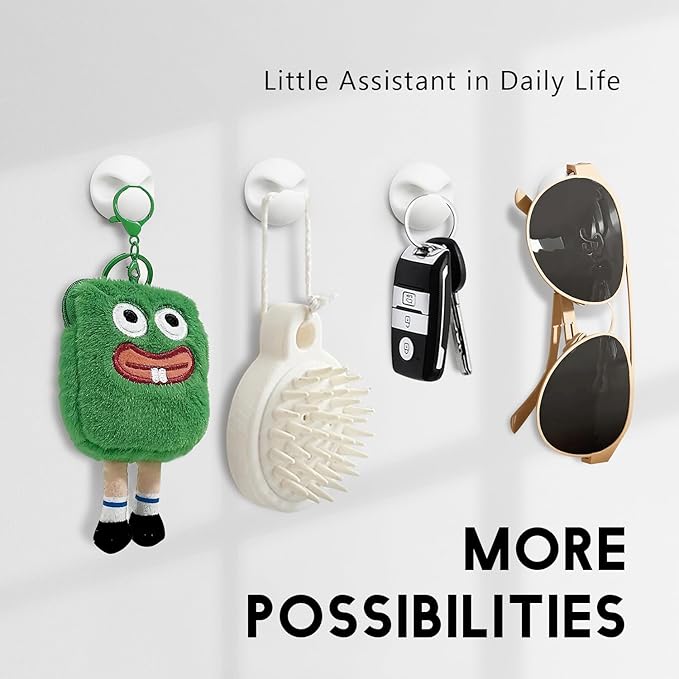 SmiLife Cable Clips, Cord Holder, Adhesive Cord Clips, Wire Holder for Cable Management, Phone Charger, Desk, Wall, Nightstand and Office, White 9 PCS
