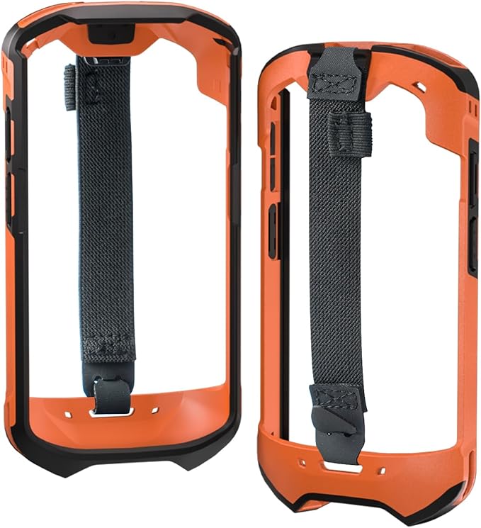 TC51 TC52 TC56 TC57 TC510K Case with Hand Strap - Protective & Ergonomic for Zebra Handheld Barcode Scanners SG-TC5X-EXO1-01 SG-TC5X-EXONHS-01 (Orange)