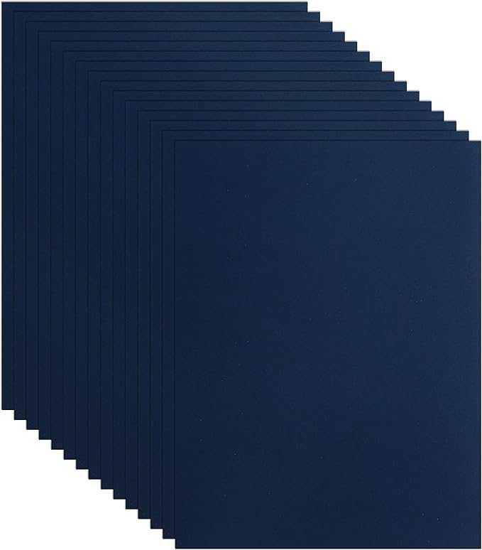 Guakicae 40 Sheets Navy Blue Cardstock 8.5 x 11 Copy Paper, 200gsm/75lb Heavyweight Paper Card Stock for Christmas DIY Making Cards, Wedding Invitations, Crafting, Memus, Greeting Cards