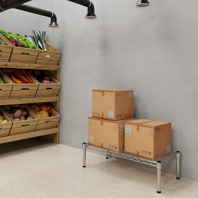 Regal Altair 14" Deep x 30" Wide x 8" Height 1-Tier Wire Shelving Kit | NSF Commercial Storage Rack Unit