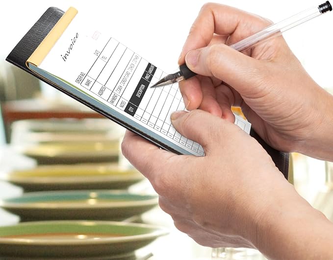 Homvle Invoice Receipt Book with Carbon Copies 2-Part Carbonless Sales Book for Small Boutique Business, 50 Sets