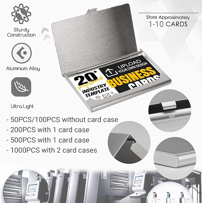 Custom Business Cards Double-Sided Personalized Stationery | Professional 300GSM Matte Paper for Small Business | 3.5x2 Inch