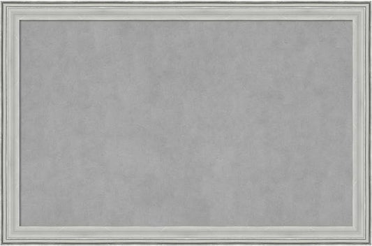 Amanti Art Silver Framed Magnetic Board 23x35 Large Vision Board for use with Magnets, 100% Metal Sheet to Display Items as Office Decor or for Home Organization in mudroom, Kitchen or Kids Room