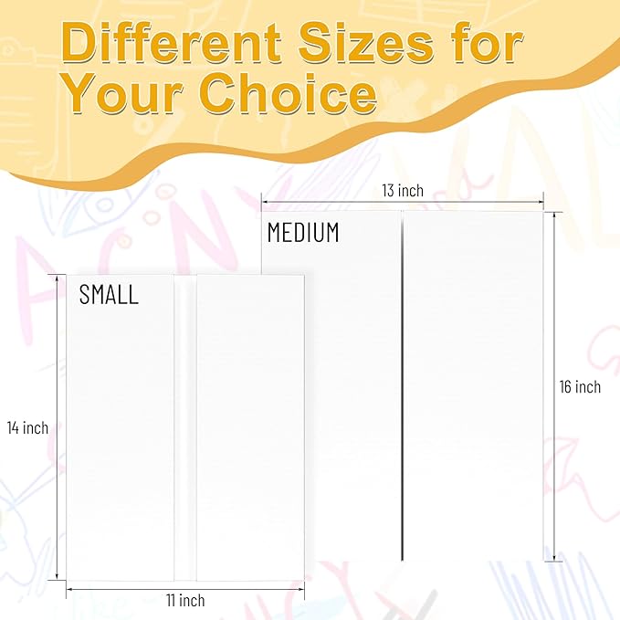 AKONEGE 3Pcs Small Trifold Poster Board, 21 x 14 inches White Tri Fold Poster Boards Corrugated Presentation Board Science Fair Display Boards for School Fun Projects, Exhibitions and Business
