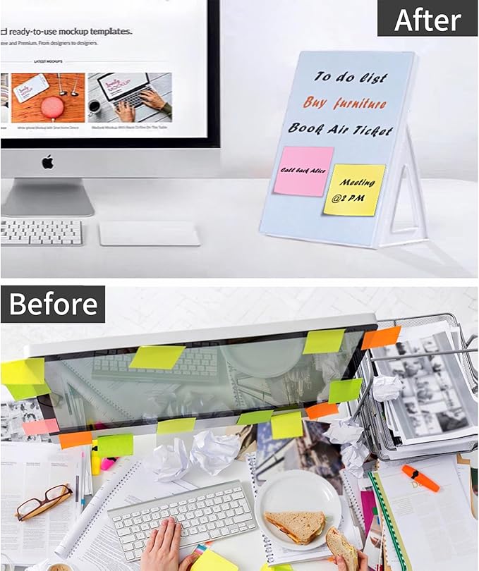 Dashify Desktop Dry Erase Board, Small Whiteboard with Stand, A5 Size 8.3 x 5.8 Inches with A Dry Erase Marker