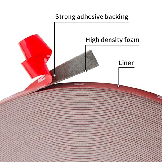 ToLanbbt Double Sided Tape Heavy Duty Waterproof Mounting Adhesive Tape Foam Tape for LED Strip Lights Home Decoration Office Decorations (108Ft x 0.47" x 0.03")