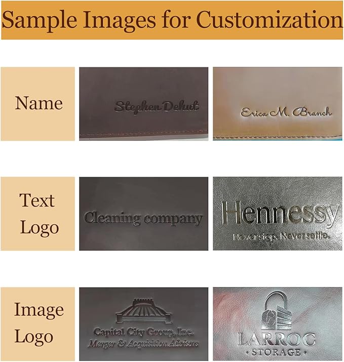 Geslun Personalized Vegan Leather Portfolio, Legal Size 8.5 x 14 Pad Holder, Custom Business Padfolio for Men Women, Zippered 14" Laptop Organizer, Professional Notepad Folio, Black