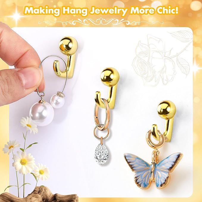 GOOLADA 315Pcs 5 Style Gold Push Pins, Decorative Push Pins, Cute Pushpin Clip, Push Pin Hooks, Gold Metal Thumb Tacks Office Accessories for Cork Board Map Office