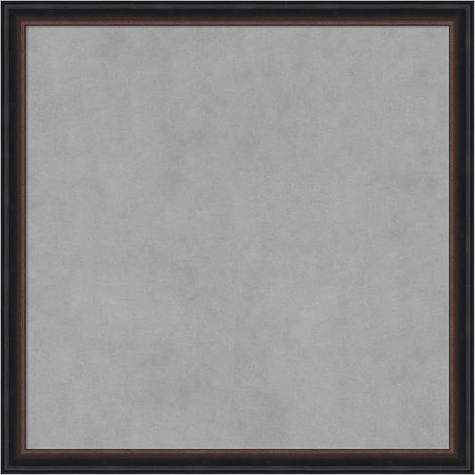 Amanti Art Black Framed Magnetic Board 22x22 Medium Vision Board for use with Magnets, 100% Metal Sheet to Display Items as Office Decor or for Home Organization in mudroom, Kitchen or Kids Room