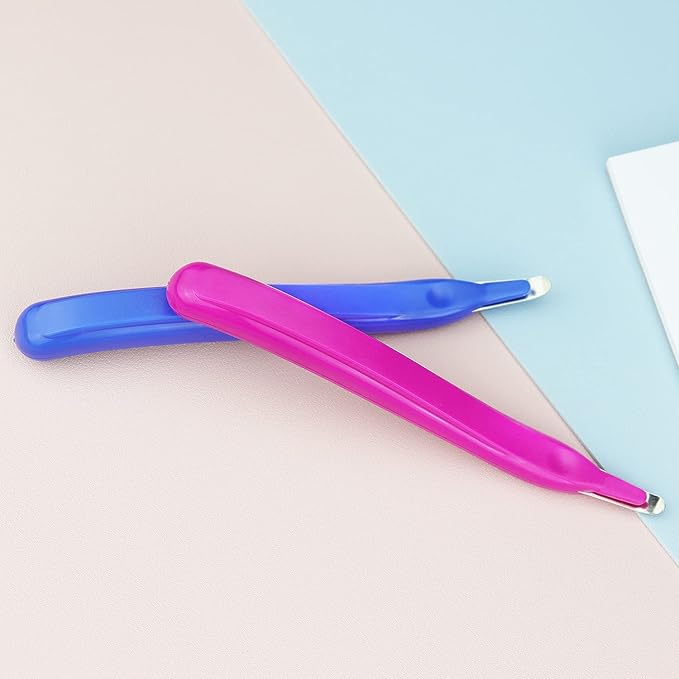 ZZTX 3 PCS Professional Magnetic Staple Remover Puller Staples Remover Staple Removal Tool for School Office Home(Blue, Rose, Green)