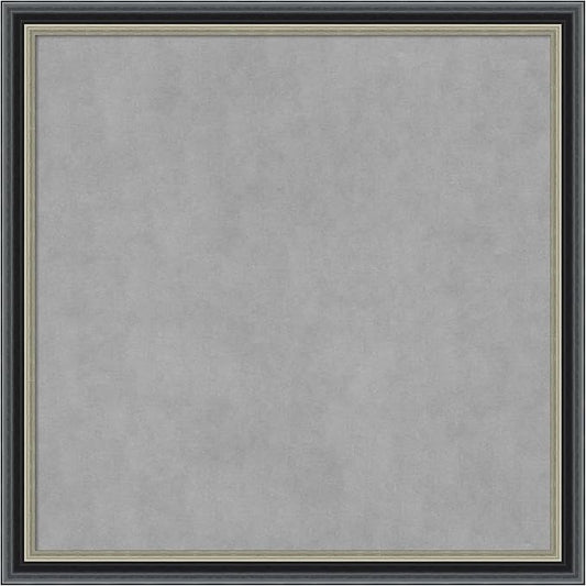 Amanti Art Black Framed Magnetic Board 27x27 Medium Vision Board for use with Magnets, 100% Metal Sheet to Display Items as Office Decor or for Home Organization in mudroom, Kitchen or Kids Room
