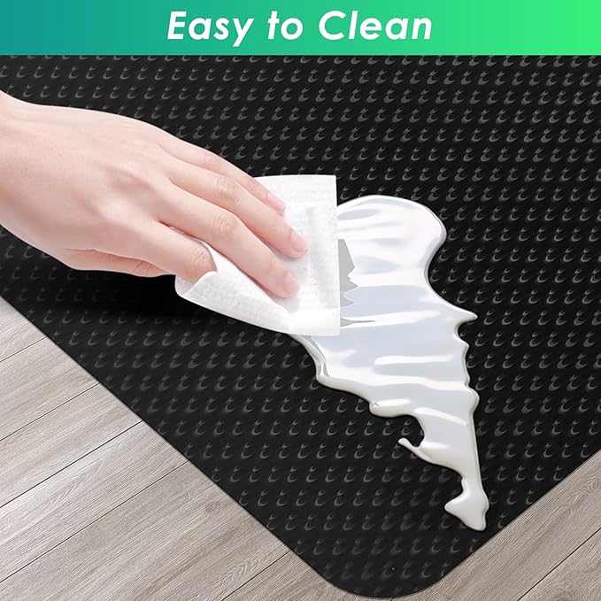 Vicwe Gaming Chair Mat for Hard Floor,51" x 63" Computer Chair Mat for Tile Floor,Anti-Slip Hard Floor Protector Rolling Chair for Office Home
