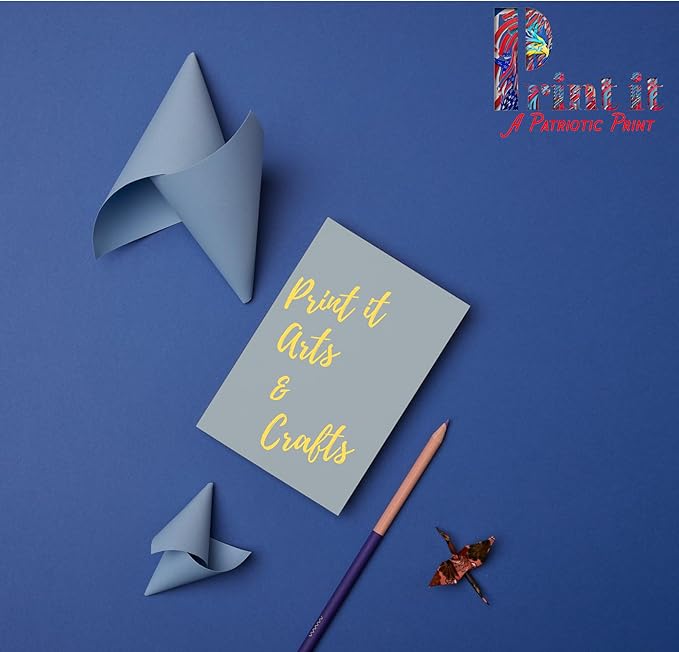 Printit Colors Multipurpose Paper, 20 lbs., 8.5" x 11", Blue, 500 Sheets/Ream – Premium Colored Copy Paper for Printing, School, and Office Use