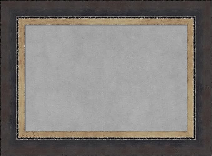 Amanti Art Black Framed Magnetic Board 17x23 Small Vision Board for use with Magnets, 100% Metal Sheet to Display Items as Office Decor or for Home Organization in mudroom, Kitchen or Kids Room