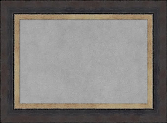 Amanti Art Black Framed Magnetic Board 17x23 Small Vision Board for use with Magnets, 100% Metal Sheet to Display Items as Office Decor or for Home Organization in mudroom, Kitchen or Kids Room