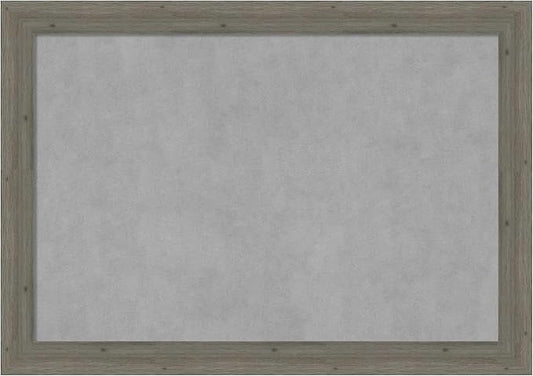 Amanti Art Grey Framed Magnetic Board 29x41 Large Vision Board for use with Magnets, 100% Metal Sheet to Display Items as Office Decor or for Home Organization in mudroom, Kitchen or Kids Room