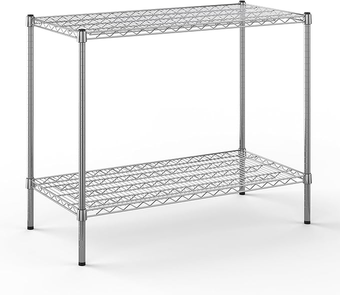 Regal Altair 21" Deep x 42" Wide x 34" Height Wire Shelving Kit | 2-Tier | NSF Commercial Storage Rack Unit