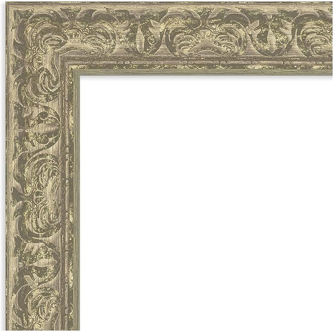 Amanti Art Silver Framed Magnetic Board 27x55 Oversize Vision Board for use with Magnets, 100% Metal Sheet to Display Items as Office Decor or for Home Organization in mudroom, Kitchen or Kids Room