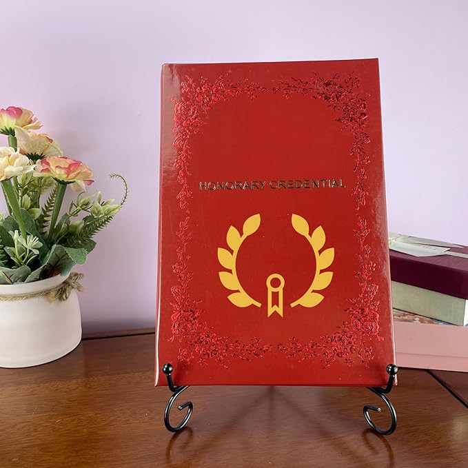 HENABLE 2PCS Premium Black Iron Plate Stands for Display 10 Inch, Decorative Solid Metal Plate Holders for Displaying, Mini Easel, Frame, Book, Card, Plaque, Bowl, Picture Stands for Display