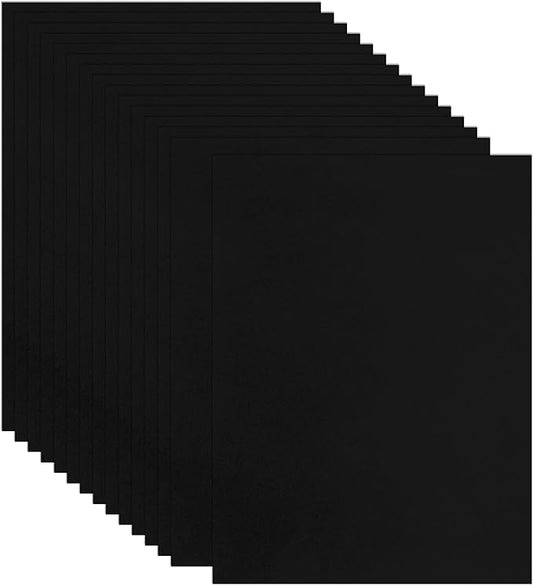 Guakicae 32 Sheets Black Cardstock 8.5 x 11 Halloween Cards, 80lb Heavyweight Black Card Stock Printer Paper for DIY Card Making, Invitations, Scrapbooking, School Crafts, Menus