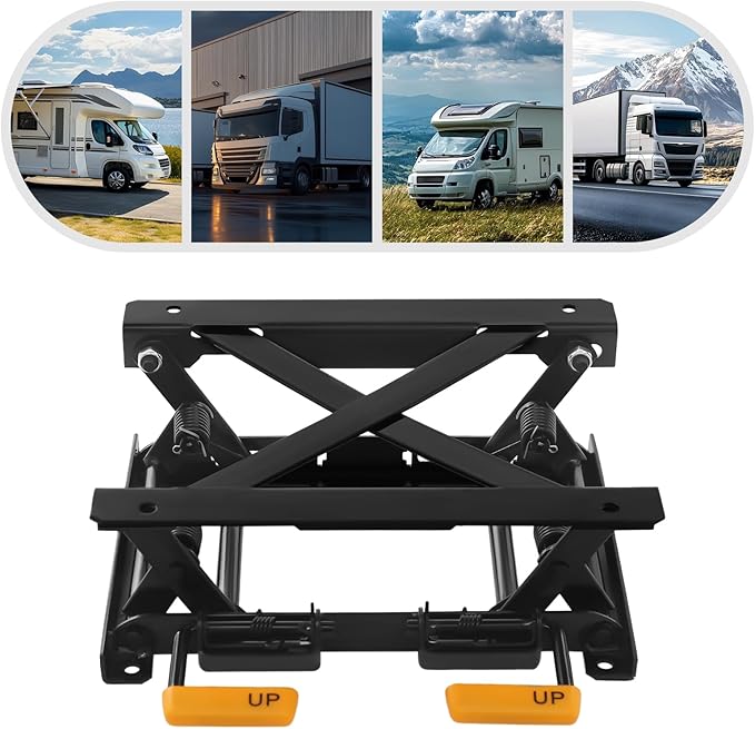 DEIGEHJRE Car Seats Height Adjuster Holder, Seat Lifting Base Car Seat Lift Rack (H:2.76-5.12in), 14.37in Seat Lifting Base for Rvs, Commercial Vehicles, Vans, Construction Vehicles.