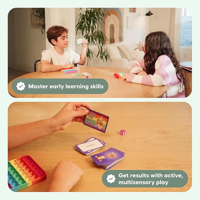 THE FIDGET GAME Vocabulary Words, Flash Card Game, Grade 4-6, Ages 9-12, Develop Communication and Reading Comprehension Skills, Fidget Mats, Learning Guide & PDF Workbook Included