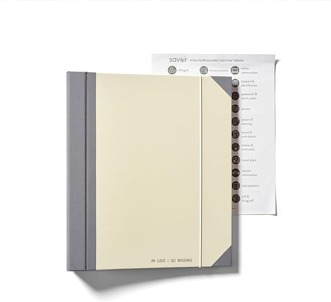 Savor | 2025 Edition The Folio™ Document Organizer | Custom Dyed Cloth-Bound Expanding File for Important Papers, Passports, Birth Certificates & More | Ideal for Home Organization & Graduation Gift