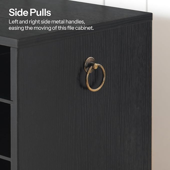 HOOBRO Wooden Literature Organizer, 36-Slot Mail Sorters, Removable Classroom Mailbox, Student Mailboxes for Classroom, Paper Storage Organizer, for Home, Office, Black BK36WF01