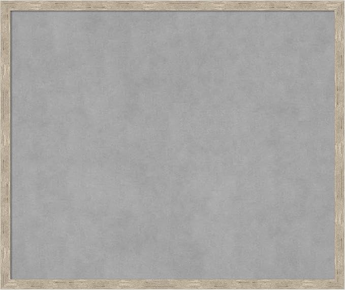 Amanti Art Silver Framed Magnetic Board 21x25 Medium Vision Board for use with Magnets, 100% Metal Sheet to Display Items as Office Decor or for Home Organization in mudroom, Kitchen or Kids Room