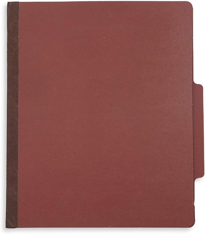 Blue Summit Supplies 30 Letter Size Classification Folders, 1 Divider, 2 Inch Tyvek Expansions, Durable 2 Prongs Designed to Organize Standard Law Client Files, Office Reports, Brick Red