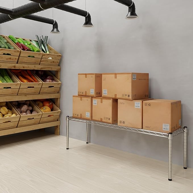 Regal Altair 14" Deep x 48" Wide x 14" Height Wire Shelving Kit | 1-Tier | NSF Commercial Storage Rack Unit