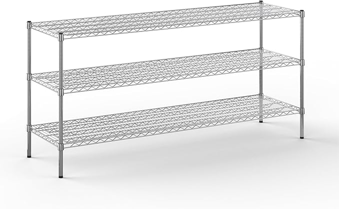 Regal Altair 21" Deep x 72" Wide x 34" Height Wire Shelving Kit | 3-Tier | NSF Commercial Storage Rack Unit