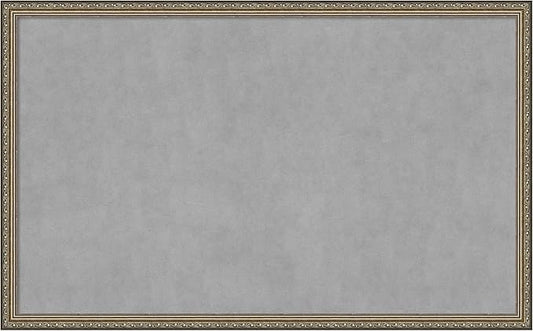 Amanti Art Silver Framed Magnetic Board 26x42 Large Vision Board for use with Magnets, 100% Metal Sheet to Display Items as Office Decor or for Home Organization in mudroom, Kitchen or Kids Room