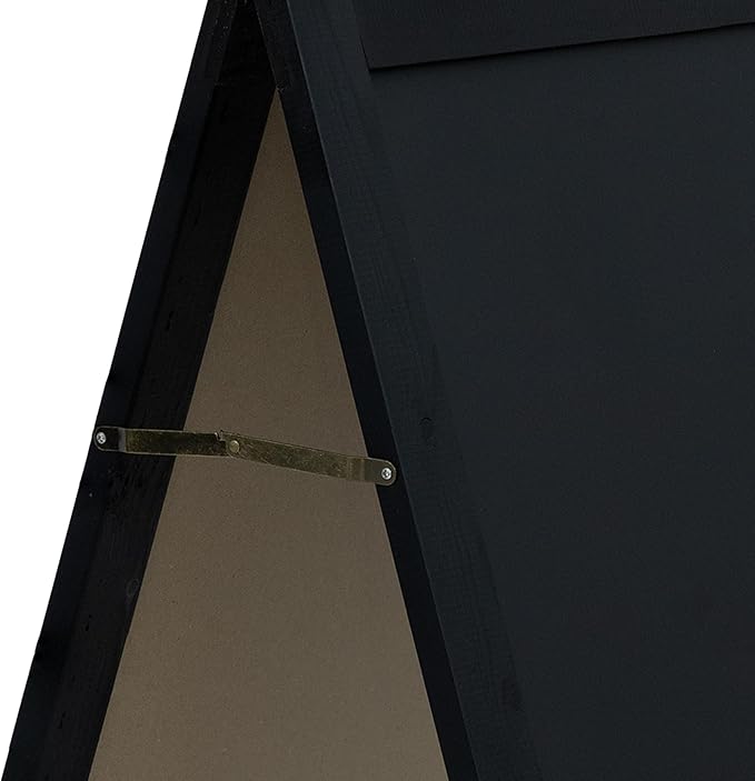 Sunnydaze Magnetic A-Frame Chalkboard Sign - Double-Sided Chalk Sandwich Board Sidewalk Sign - 30" x 20" - Black