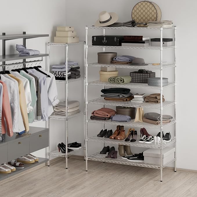 Regal Altair 24" Deep x 48" Wide x 86" Height Wire Shelving Kit | 8-Tier | NSF Commercial Storage Rack Unit