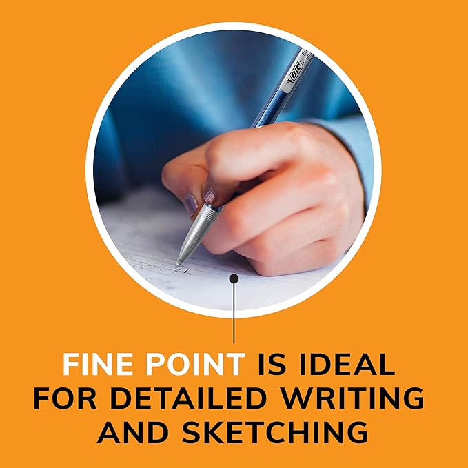 BIC Xtra-Precision Mechanical Pencils with Erasers, Fine Point (0.5mm), Six 24-Count Packs Mechanical Drafting Pencil Set, 144 Pencils